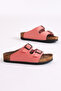 Children's Unisex Pomegranate Flower Comfortable Poly Sole Double Buckle Nubuck Sandals - 3