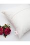 Valentine's Day Themed Fuchsia Pink Hearted Letter A Swarovski Stone-like Throw Pillow Cover - 2