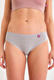 Cotton Classic Panties -hipster Panties -classic Model Panties Single Gray - 3
