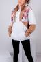 Women's Men's Brown White Half Zipper Fleece - 4