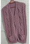 Hand Knitted Puffy Women's Vest