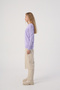 Light Lilac V-Neck Knitwear Sweater - 3