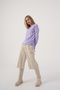 Light Lilac V-Neck Knitwear Sweater