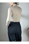 Beige Windowed Fisherman Knitwear Sweater - 4