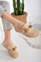Women's Buckle Plush Slippers Home Slippers-Guest Slippers-Bundle Slippers-Dowry Slippers - 4