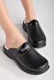 Classic Sole Doctor Nurse Hospital Cook Slippers Patterned 101 Black - 2