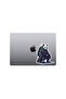 Panda Patterned Warrior Soldier Car and Motor Bike Helmet Laptop Windshield Sticker - 13X9 cm - 4