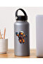Flying Astronaut Car, Motorcycle, Helmet, Laptop, Glass Sticker 13X9 cm - 5