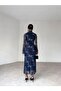 Midi Length Floral Patterned Tulle Dress - 5