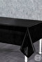 Crystal Monorail Fabric Black Tablecloth Rectangular - 771 - 2