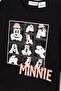 Black Girl's Minnie Mouse Printed Licensed Cotton Sweatshirt - 6