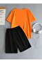 Kids Top and Bottom Set Printed Shorts and T-Shirt Set - 2