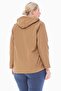 Women's Large Size Hooded Mink Fleece Raincoat 1005 - 5