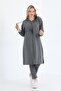 Anthracite Trench Model Women's Tracksuit Set - 3