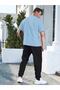 Eagle-Eagle T-shirt Black Tracksuit Bottom Jogger- Print Bottom Top Sweatpants Suit Oversize Crew Neck - 3