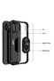 Case for Apple iPhone 12 Mini Case Anti-Shock Anti-Shock Colorful Edges with Metal Ring Case - 5