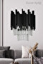 Sima Crystal Glass Stone Luxury Sconce - (Black Color)