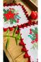 2 decorative poinsettia patterned cocktail coffee side serving napkins - 7