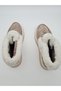 Genuine Leather Beige Buckle Fur Lining Cold Proof Lightweight Anti-Slip Eva Sole Daily Short Women's Boots - 4