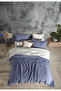 Indigo Double 240x250cm Bedspread/2 Pieces 50x70cm Pillow 4 Layers Multi Muslin 100% Cotton - 2