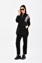 Women's Leopard Sequin Sequined Daily 2-Piece Sports Set Black - 5
