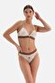 Patterned Sky Patterned Snap Closure Covered Bra - 7