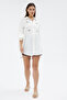 Ecru Evil Eye Beaded Shirt - 6