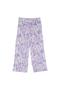 Girl's Lilac Pleated Colorful Trousers - 2