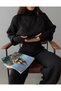 Finger-Loop Cropped High-Waist Knit Set - 5