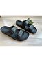 MEN'S BLACK COLOR DOUBLE STRAP ORTHOPEDIC SOLE EVA SLIPPERS AQUAFLEX-M - 3