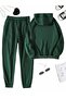 Brown Unisex Hooded Tracksuit Set - 2
