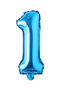 Frozen Elsa Blue Number Happy Birthday Balloon Set Transparent Balloon with Confetti Snow Queen Elsa Balloon - 4