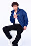 Unisex Navy Blue Bomber Jacket