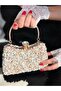 Evening Dress Natural Stone Bag Reversible