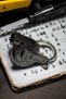 Metal Car Keychain Titanium Gray with Turbo Figure - 3