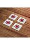 Red Hot Chili Peppers, RHCP Themed Natural Stone Travertine Coasters Set of 4 - 4