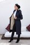 KMKKOMBİN Women's Fur Lined Waist Gathered Sleeve Snap Detailed Hooded Bondic Fabric Coat