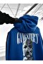Plus Size Hooded Gangster's Paradise Printed Hoodie Sweatshirt - 4