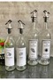 750 Ml Oil Bottle with Transparent Glass Label and Fluidizer 375 Ml Sauce Bottle Oil Pot Set - 2