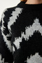 Black Patterned Knit Sweater BV00104 - 5