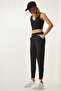 Black Pocket Knitted Sports Leggings OW00022 - 2