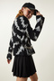 Black Patterned Knit Sweater BV00104 - 2