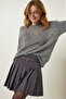 Smoked Belted Pleated Mini Short Skirt FN03166 - 2
