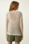 Cream Openwork Seasonal Knitwear Sweater KG00010 - 6
