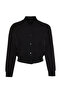 Black Cropped Thin Bomber Jacket TWOSS24MO00032 - 8