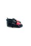 Black Patent Leather Red Heart Baby Shoes - 2