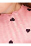 Fluffy Tulle Flexible Lycra Heart Printed Princess Tutu Dress - 7