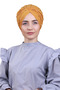 Women's Hijab Pearl and Stoned Vera Outer Bonnet Tan Color