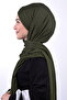 Jersey 3-Band Hijab Ready Shawl Khaki Green - 3