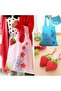 New Domestic Red Strawberry Foldable Market Shopping Bag 58x38 cm - 5